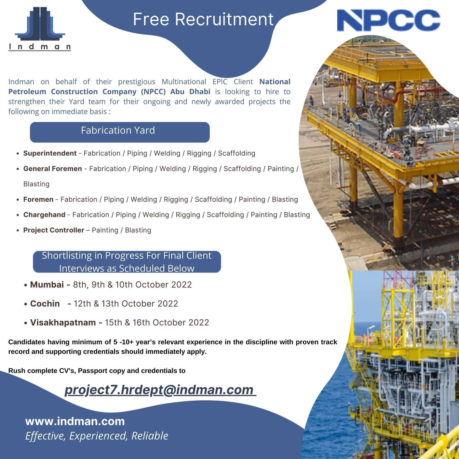 UAE NPCC, Abu Dhabi Multiple Job Vacancies SaudiGulf Jobs