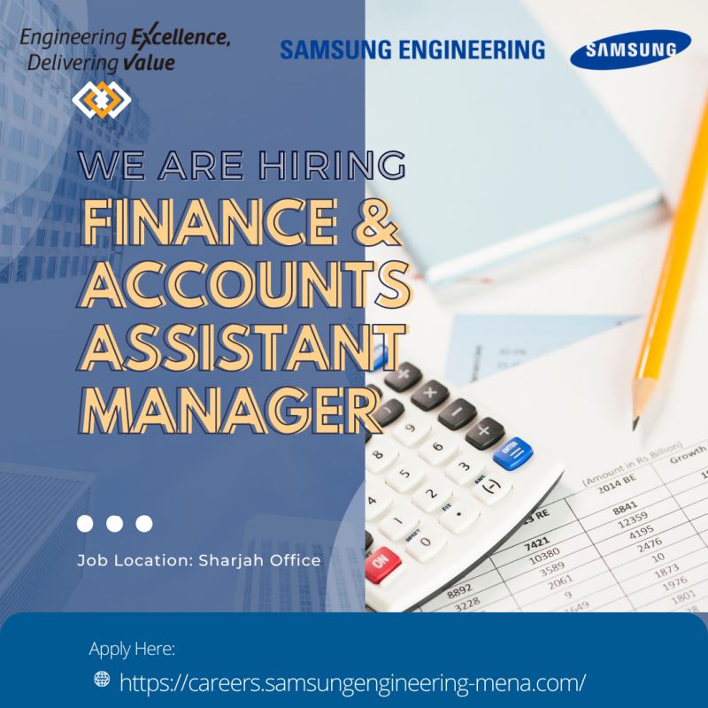 UAE - Finance & Accounts Asst. Manager - Job vacancy - SaudiGulf Jobs
