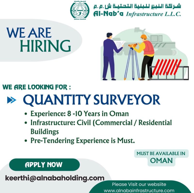 Oman Quantity Surveyor Job Vacancy SaudiGulf Jobs